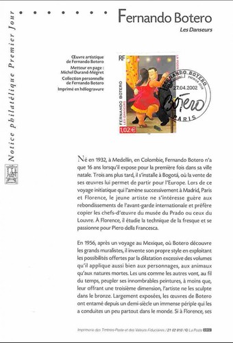 2002 notice philatélique - philatélique,