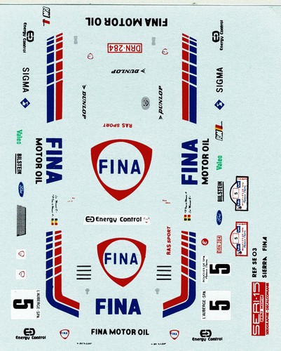 Rally décal ford - 1/43,