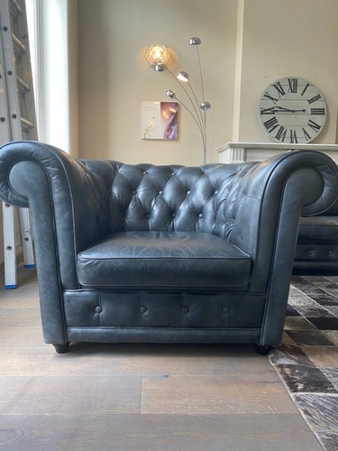 Fauteuil vintage chesterfield - fauteuil,
