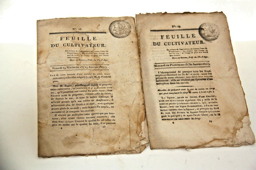 Deux numéros journal - deux,