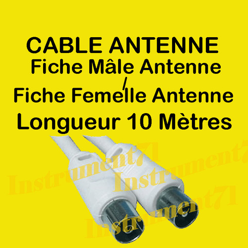 Câble antenne coaxial mâle - câble,