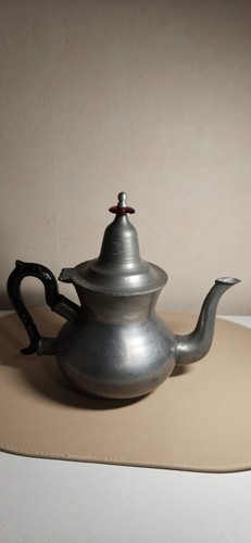 Théière vintage étain - théière, en