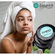 Savon Noir Au  Charbon de Bambou Détoxifiant  Éclatant  De Longrich 