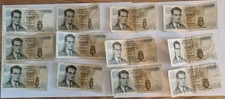 Billets Belgique 12x20 francs