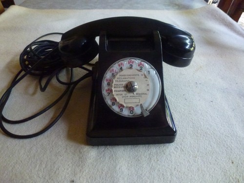 Ancien telephone noir - ancien,