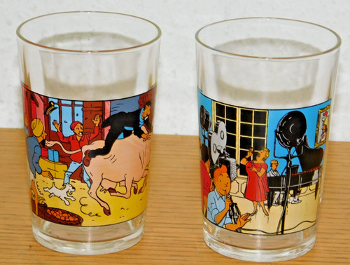 Lot verre moutarde - à, bd