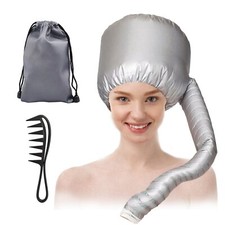 Casque Chauffant Cheveux Fixation Bonnet Chauffant Soin pour Sèche-Cheveux Ca...