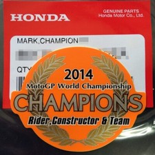 1 Pc FOR HONDA CHAMPIONS MOTO GP 93  STICKERS DECALS EMBLEM FAIRING 50x64mm