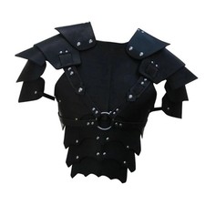 Armure de poitrine médiévale Design vintage cuir pu pour adultes chevalier