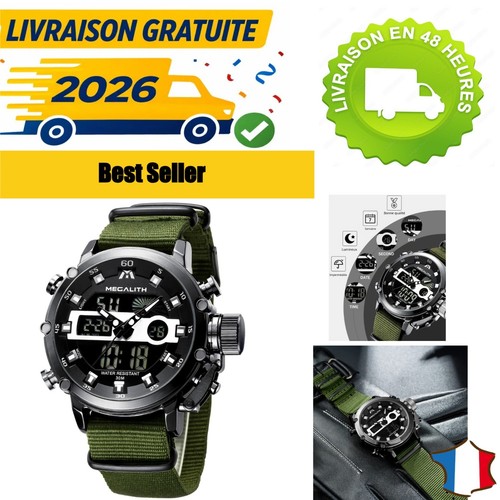 Montre homme digitale sport - montre,