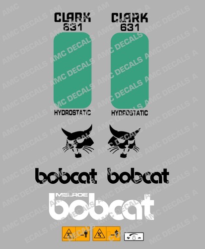 Bobcat 631 mini - bobcat, décalque