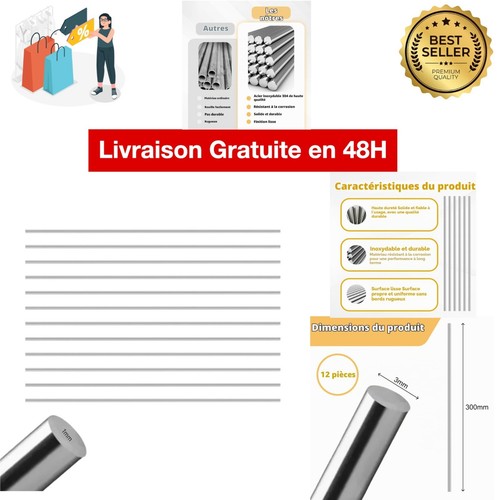 Tige acier inoxydable - tige,