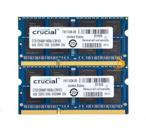 Crucial 2rx8 pc3 8500s - crucial, go