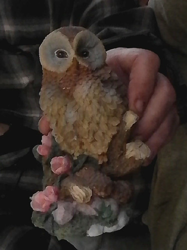Chouette hibou résine - hibou,