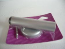 Butoir butée de porte hêtre embout résine noire long 125 mm cheville et vis