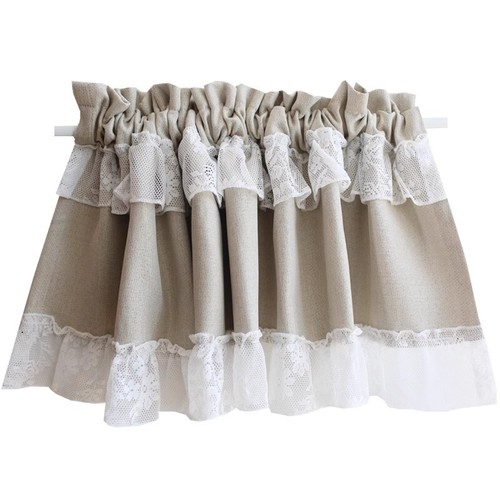 Rideaux occultants beige - , bord