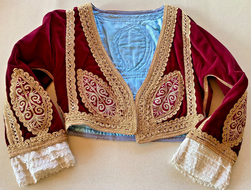 Rare veste velours brodée - veste,