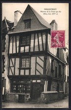 CPA Malestroit, Maison de la Truie qui file, Mon. hist. XVe s. 
