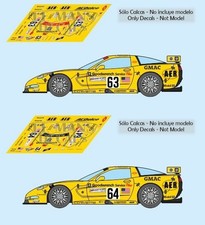 Décals Corvette C5R Le Mans
