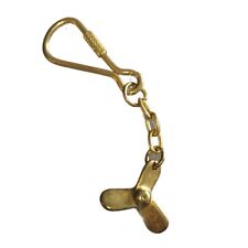 Golden brass carabiner propeller key door marine carabiner