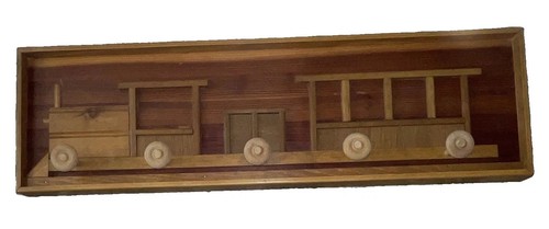 Wooden train coat hanger wood - coat,