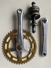 CRUPI Racing 3 Piece Crankset 165mm Old School BMX Original Sugino Square Taper