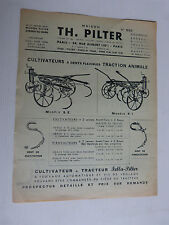 prospectus : TH PILTER cultivateurs herses pour tracteur