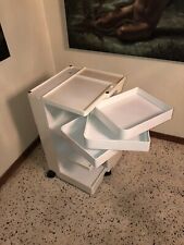Joe Colombo White Boby Storage Trolley by Bieffeplast Italy
