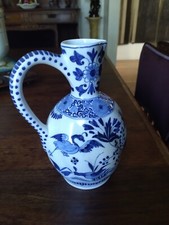 Pichet Blanc Bleu Faïence de