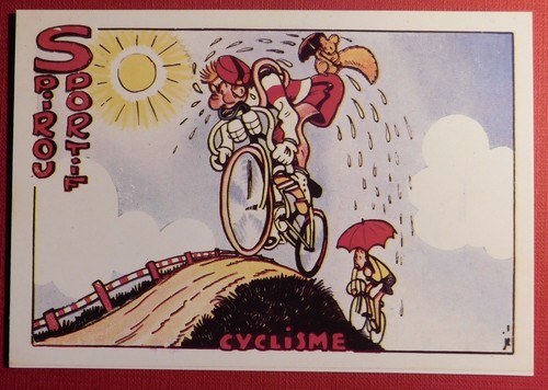 Jijé carte postale spirou - jijé;,