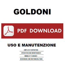 GOLDONI 3050 3445 3000 Series Maintenance Use Manual Instruction Booklet