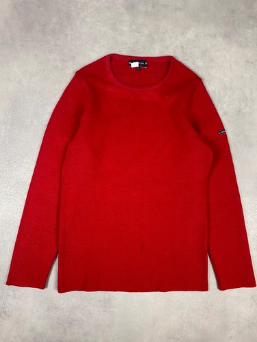Pull marin rouge 100 laine - pull,