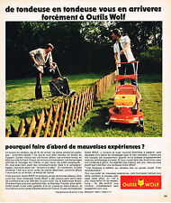 ADVERTISEMENT ADVERTISING 054 1973 TOOLS WOLF gardening mower