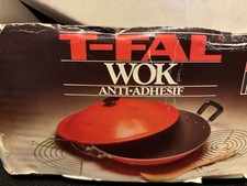 T-Fal TPlus Non-stick Red14 in. Jumbo Wok - Vintage Open Box