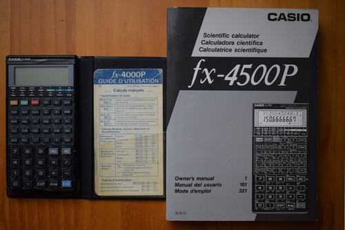 Calculatrice casio fx4500p - calculatrice,