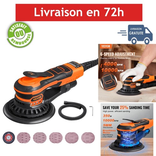 Vevor ponceuse orbitale 152 - ponceuse,