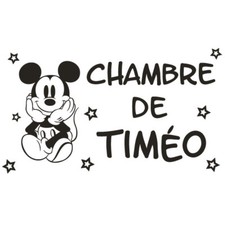 * 1 Sticker Mickey pour porte