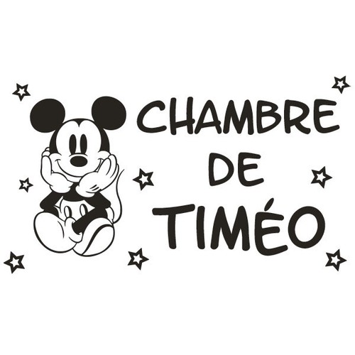 Sticker mickey pour porte - sticker,