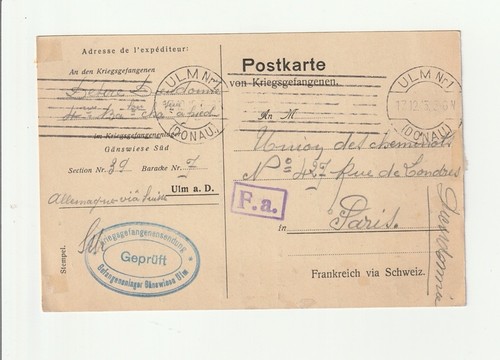 1918 prisonnier guerre - 1918, de