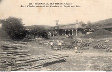 S5306 postcard 23 Fourneaux les Mines - Quai d'embarkation du Charbon et Dépôt des B