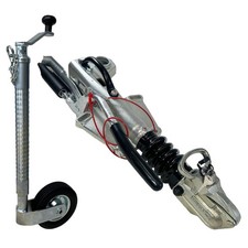 Attelage d'attelage et roue de jockey pour remorque Ifor Williams Horse Box...