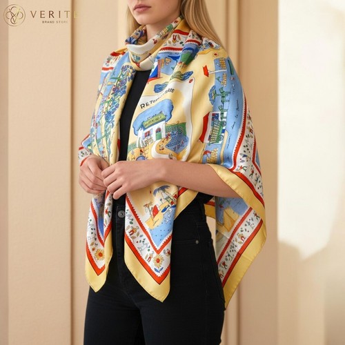 Rare vintage foulard soie - en,