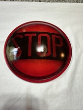 VTG 1940s 50s Glass 7” Taillight STOP Lens Dodge Willys Ford Chevy Rat Rod **