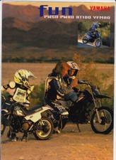 1997 YAMAHA DIRT BIKE Range 4 Page Brochure PW50 PW80 RT100 VFM80 QUAD  