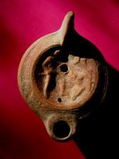 LAMPE A HUILE ROMAINE A DECOR