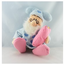 Doudou nain bleu rose coeur