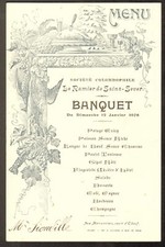 Menu. Société Colombophile