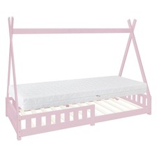 Lit d'enfants bois de pin rose