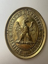 plaque de baudrier Du Service Des Écuries. Napoléon III. Maison De L’empereur