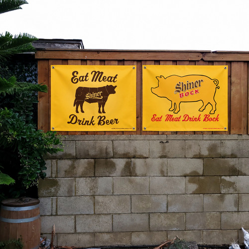 Shiner bock beer banner - shiner,